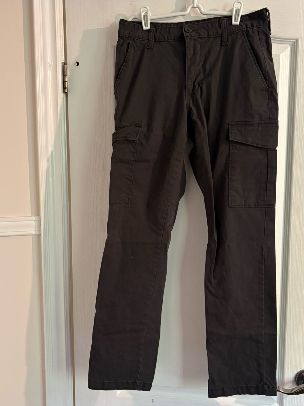 Lot of 2 Old Navy Men's Cargo Pants - dark gray @ khaki